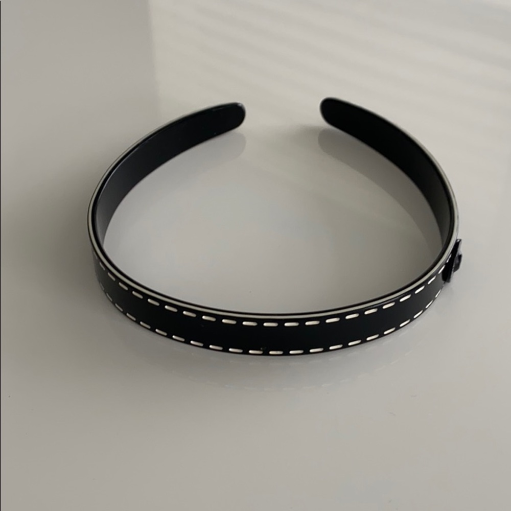 Marc By Marc Jacobs Black and White Stitched Headband